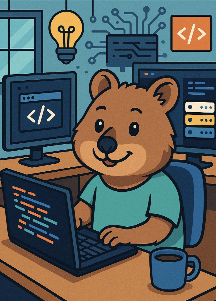 Illustration of web design in progress