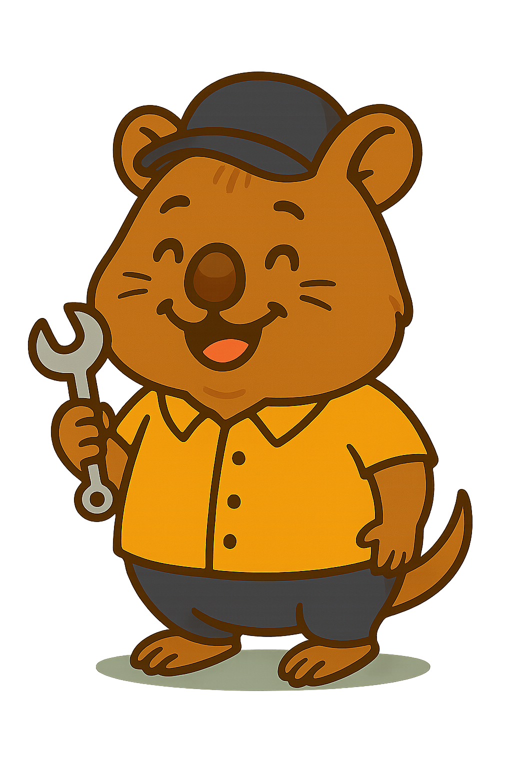 Friendly Quokka working